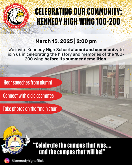 Kennedy High Wing Celebration
